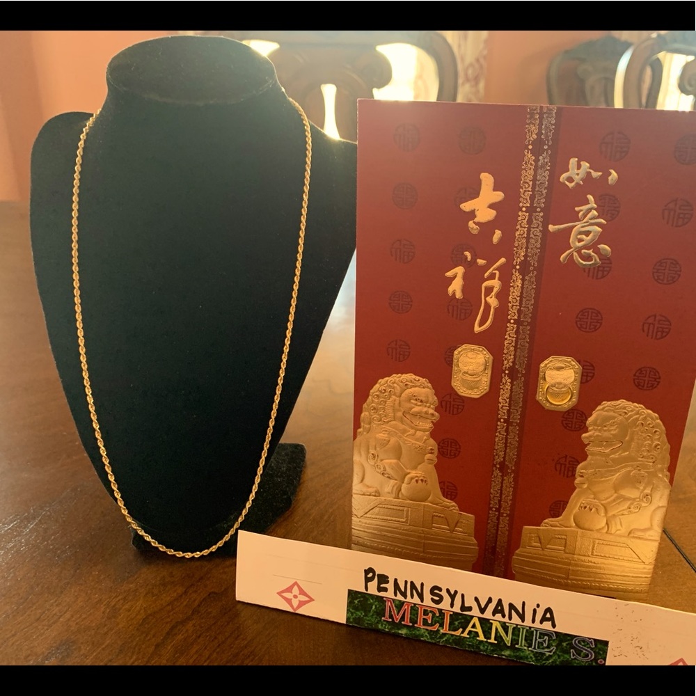 24 inch 14k Yellow Gold Necklace